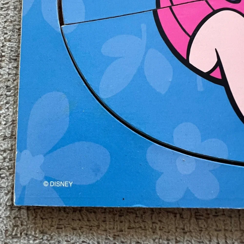 Vintage Disney Piglet Wooden Tray Puzzle Mattel 42595 Winnie the Pooh 7 Piece